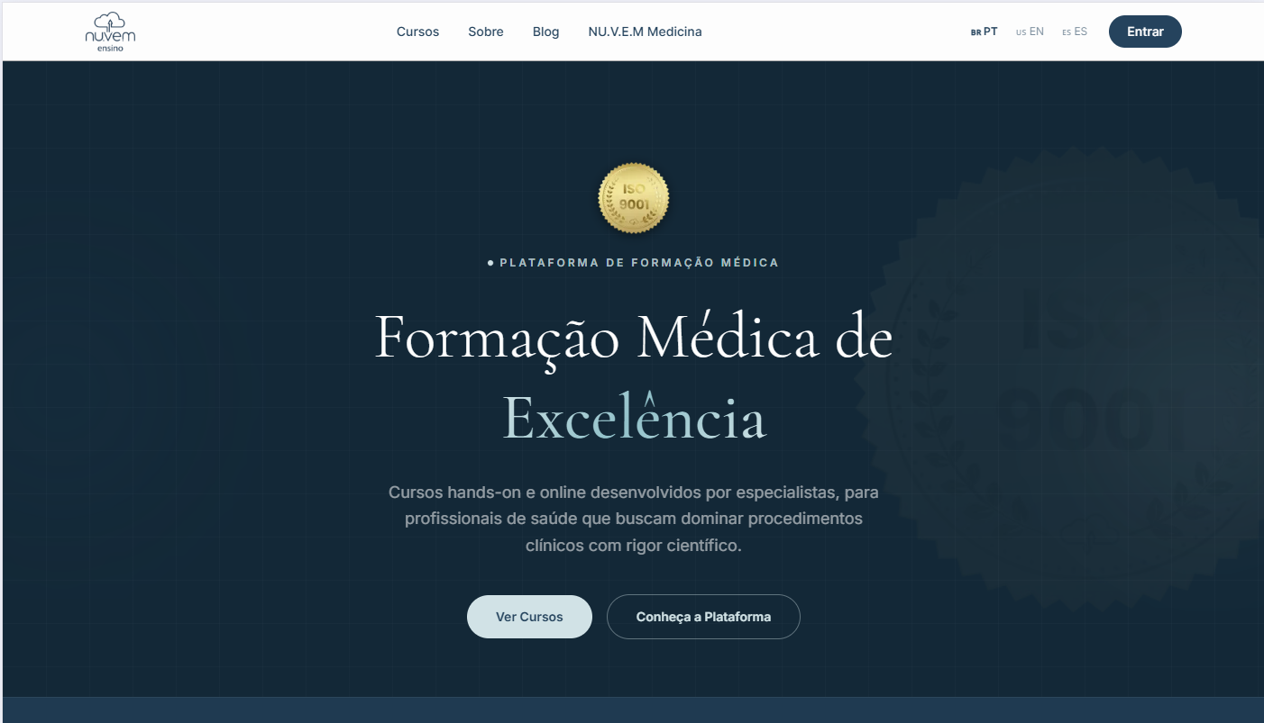 Site Nuvem Ensino